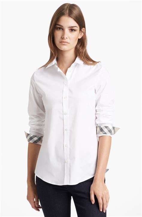 womens burberry shirt sale|burberry women's shirt nordstrom.